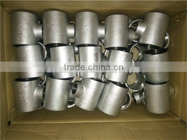Best selling malleable iron pipe fittings reducing tee joint