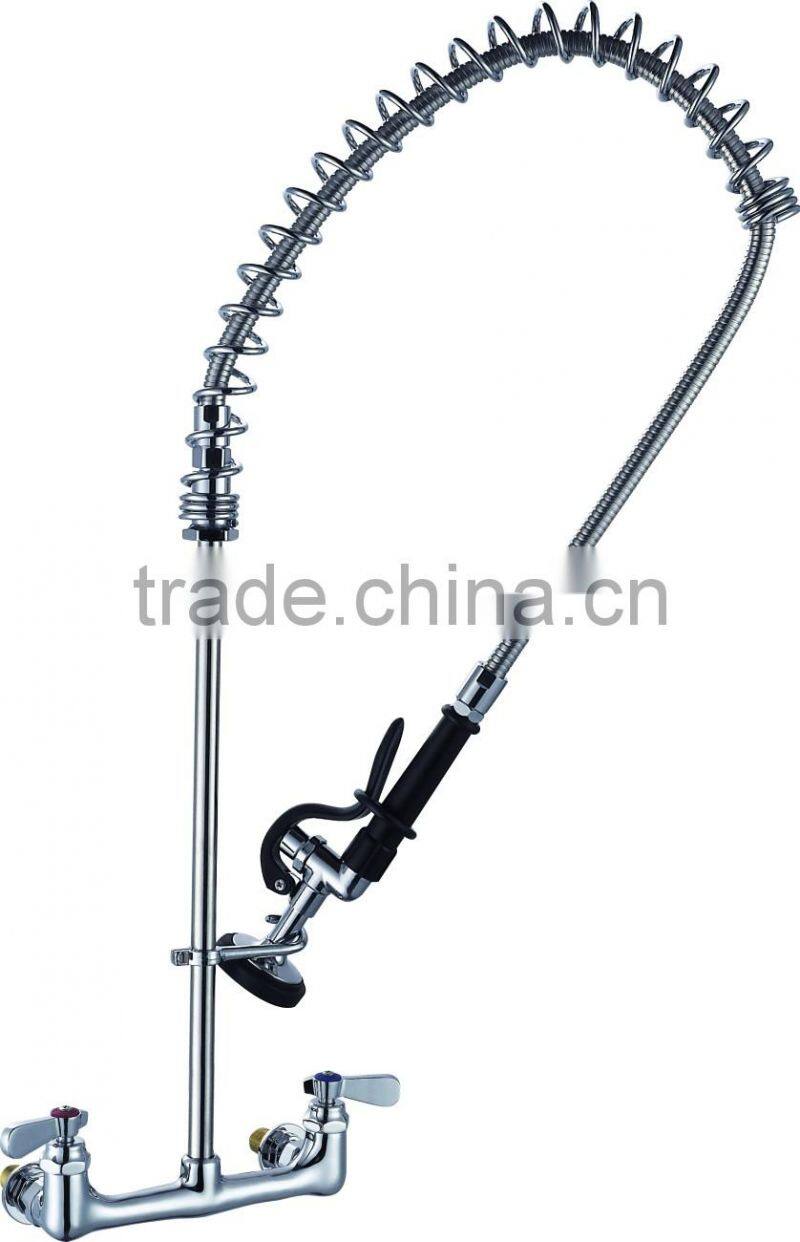 2016 Chrome Commercial Style Pot Filler Kitchen Faucet with Rre Rinse Spray