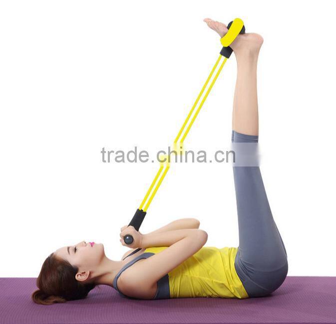 Foot Pedal Elastic Arm Stretching 4-Tube Pull Rope Manufacturer