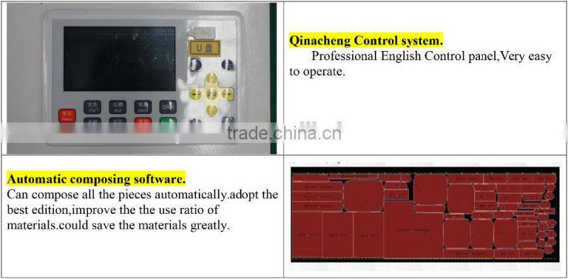 Auto feeding laser cutting polyester / nylon / fabric / leather / vinly machine MC 1630