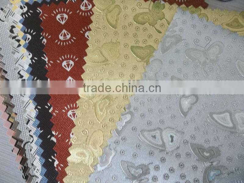 Diferent style PVC leather Product for bags in china