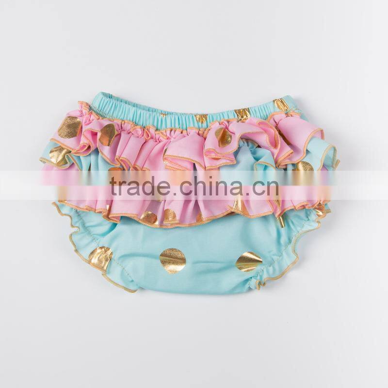 Hot Selling Baby Ruffle Cotton Diaper Cover Toddler Infants Bloomers Baby Solid Panties Bloomer Kids Bloomers