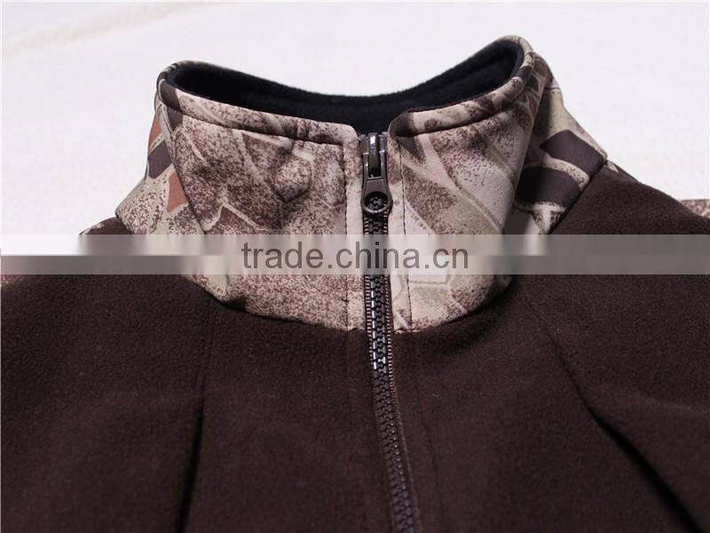 2016 hot sale oem hoodies warm fashion clothing polar fleece hunting jacket