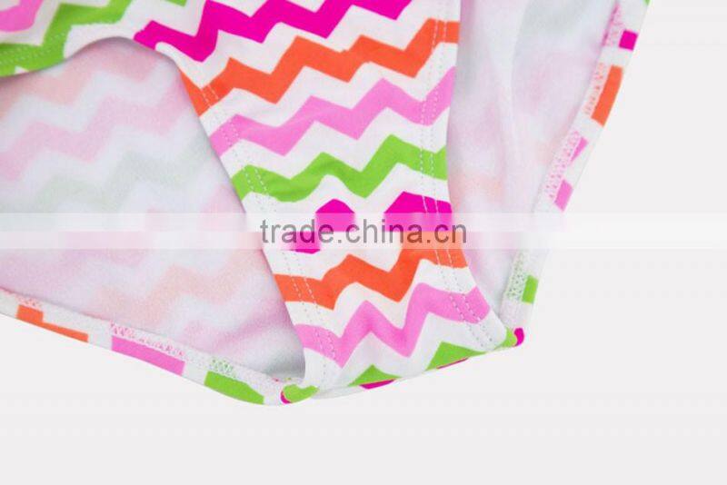 Beautiful Flower Printed Children Swimwear Shoret Sleeve 2pcs/lot Beachwear