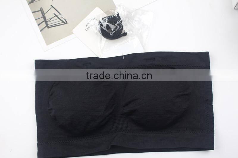 Tube Bra Girl Underwear Removable Straps Padded Tube Top Bra