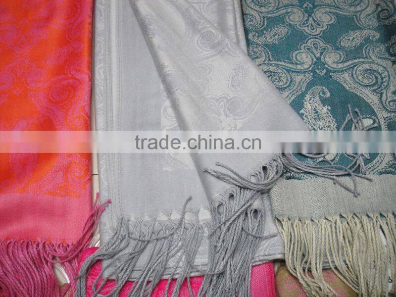 New hot popular ladies jacquard paisley floral viscose scarf for dubai