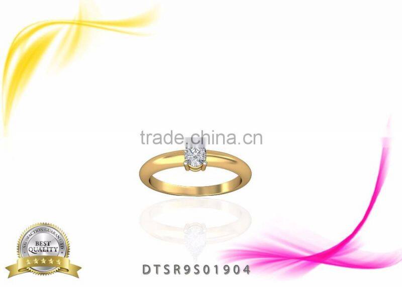 Beautiful CZ Pear Cut Stud Gold Plated Ring