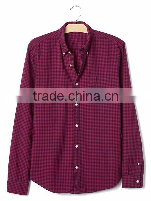 Custom autumn mens dress plaids flannel 100% cotton shirts wholesale