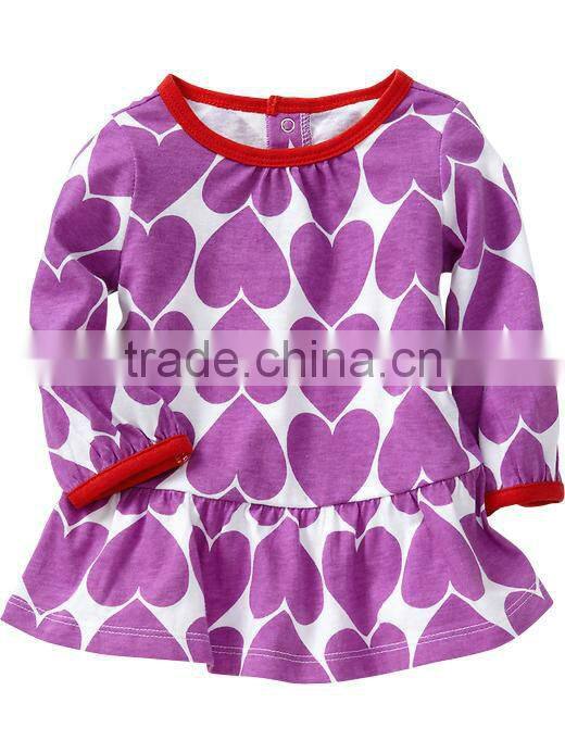 BABY GIRLS STRIPED CREW NECK TOP