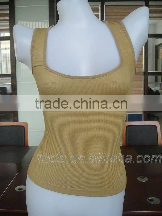 Hot sale nude camisoles seamless women underwear sexy cheap women's tank top