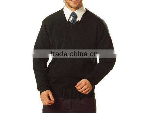 Men's contrast color jumper bulk buy clothing
