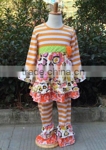 2015 China supplier Easter Decorative Girls Outfit Wholesale Boutique baby girl Infant ruffled remake laced outfits for girls