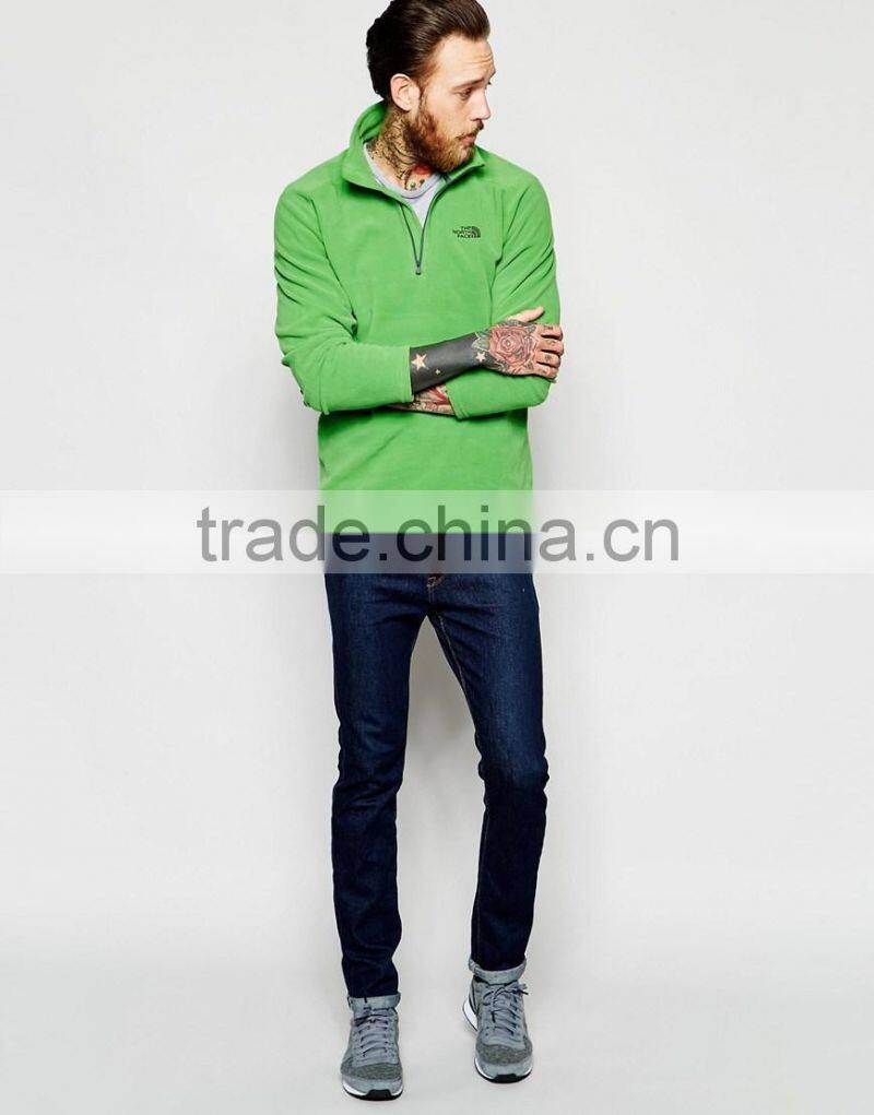 High quality turtle neck long sleeve fleece blanket for men