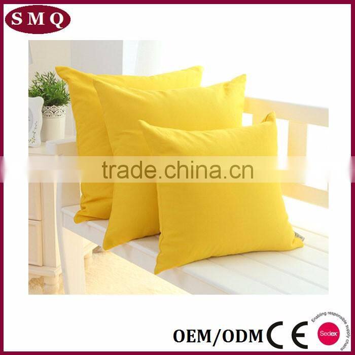 plain cotton custom throw pillow cover