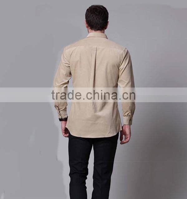 newest style 100% cotton non iron men casual corduroy shirt