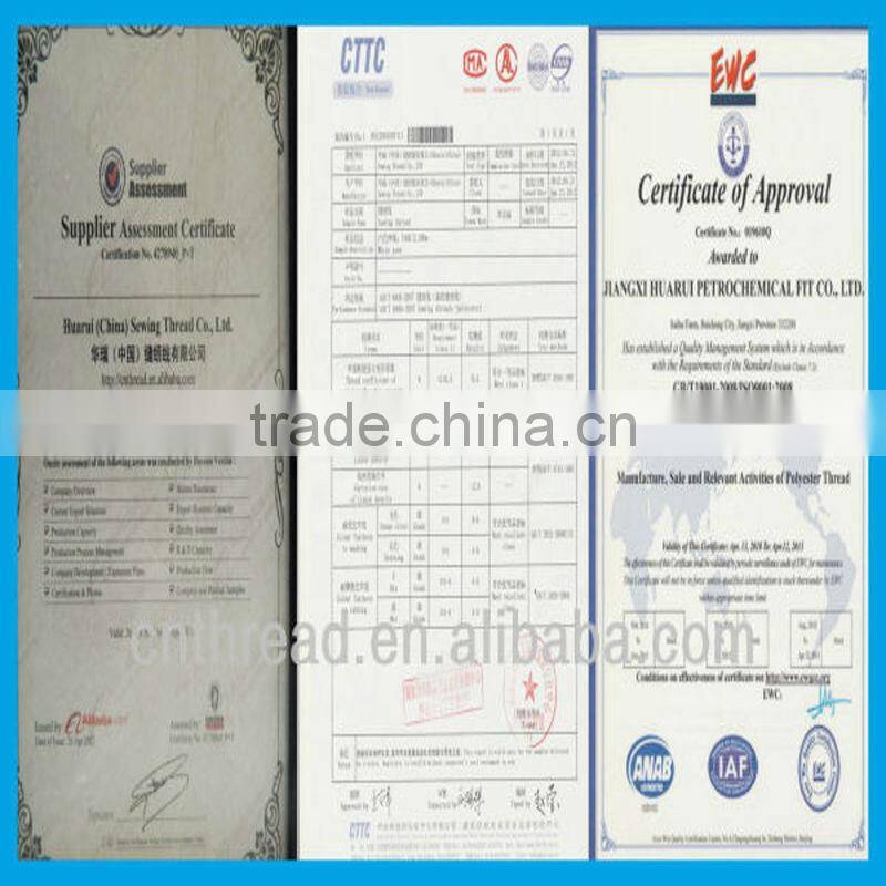 plastic cone sewing thread 100% polyester yarn