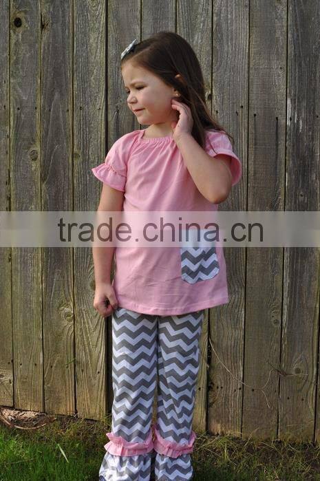 patriotic style 4th of july swing top & ruffles pants persnickety remake toddler girls boutique clothing sets