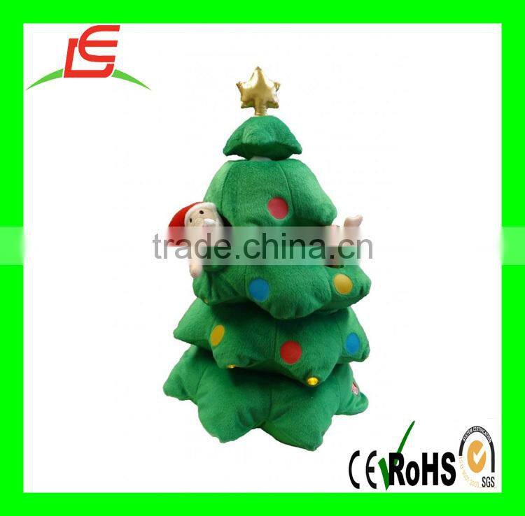 Singing Christmas Tree Santa Snowman Musical Plush Toy