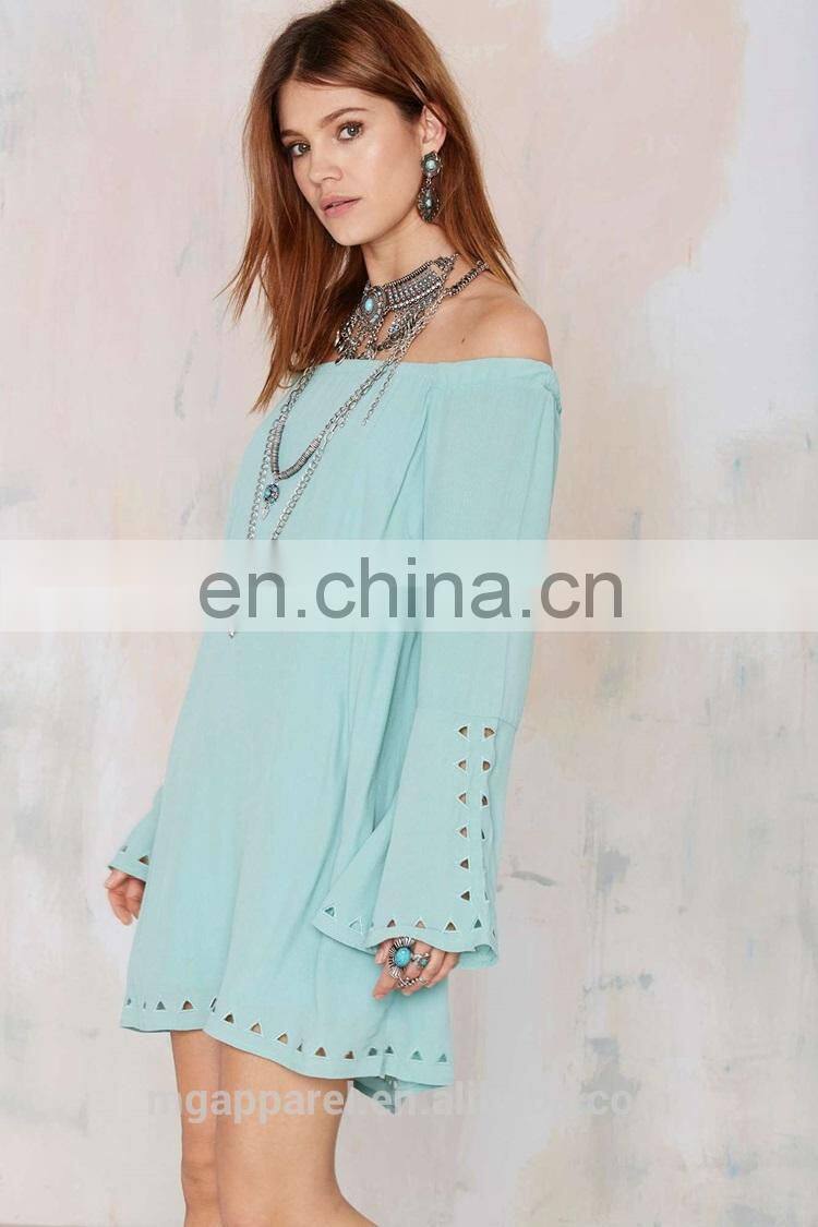fashion off-the-shoulder dress 2015 new dress For girls' dress