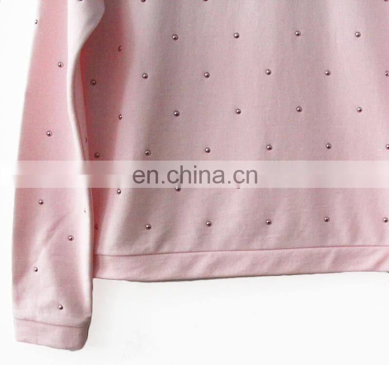 2016 women's top with long sleeve round Collar pullover