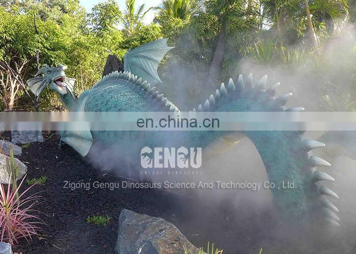 High Simulation 3D Model Artificial Dragon Statue