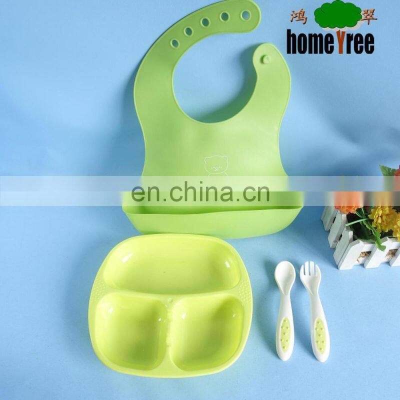 2017 new baby product food grade BPA free Plastic Baby food Plate