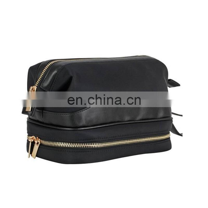 toiletry bag with multiple compartments hanging makeup organizer double layer