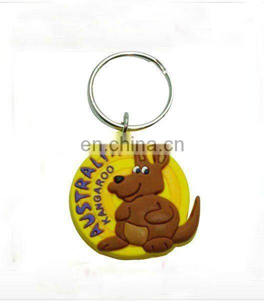 PVC luggage tag key chain