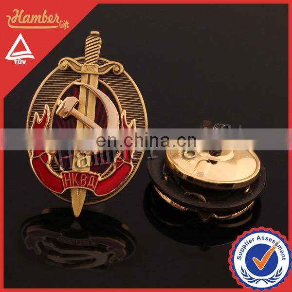 Multilayer military lapel pin badges