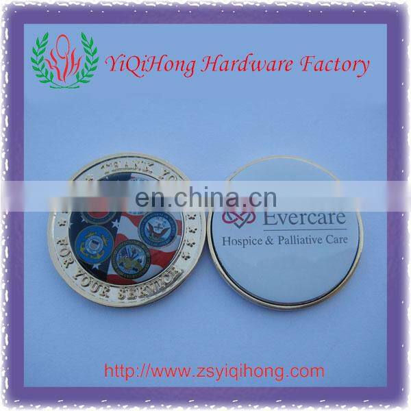 US die struck enamel metal challenge coin