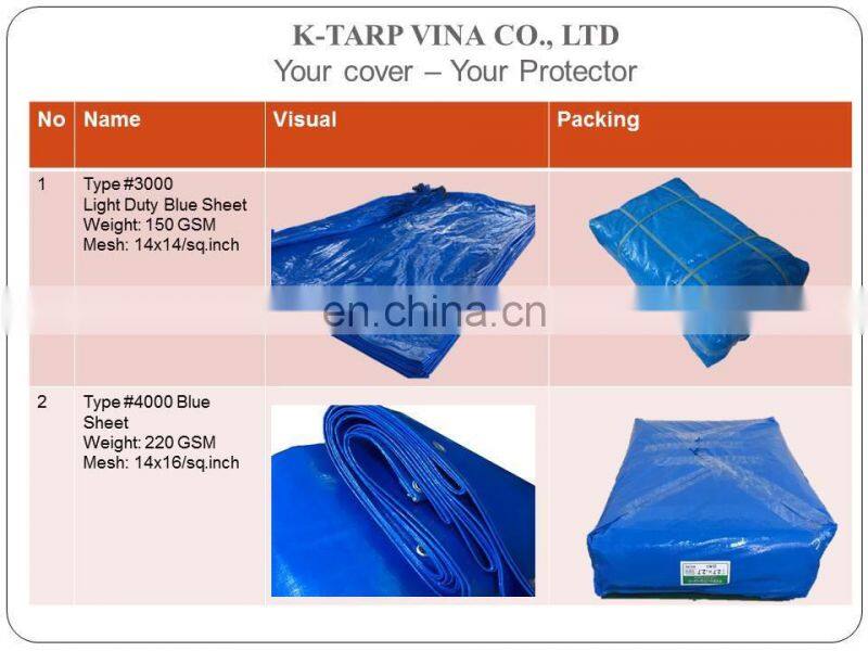 Silver Sheet #4000, UV resistance, Heavy Duty PE Tarp, Durable and Strong Tarp