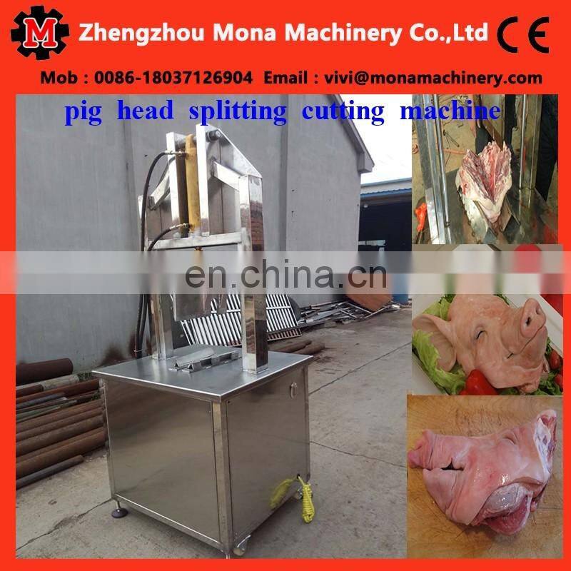 pig cow head splitting machine / cattle cutting equipment(skype:monamachinery)