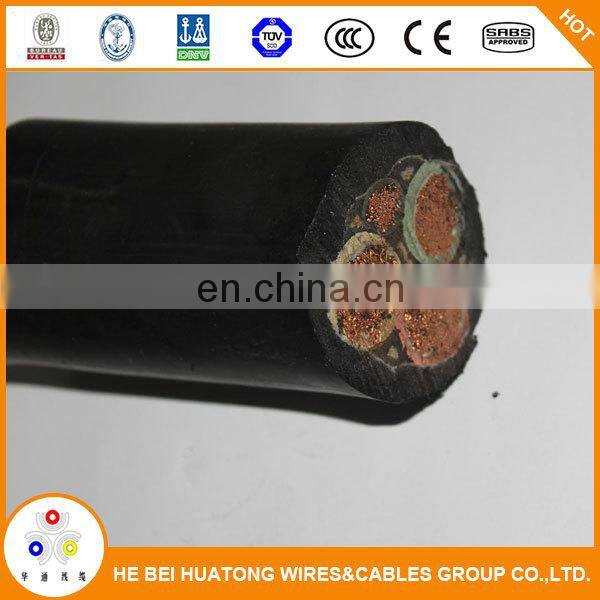 Hot sell flexible copper rubber insulated cable 3 core h07rn-f