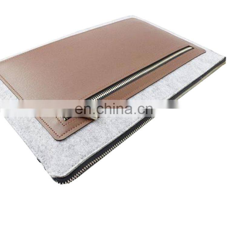 Customized Simple design felt conference tote bag ultrabook Laptop bag