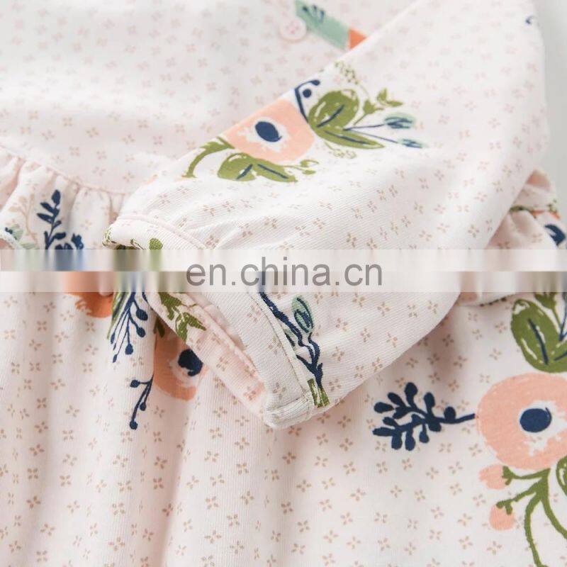 Fashion knitted girls clothing sets boutique kids apparel baby button romper