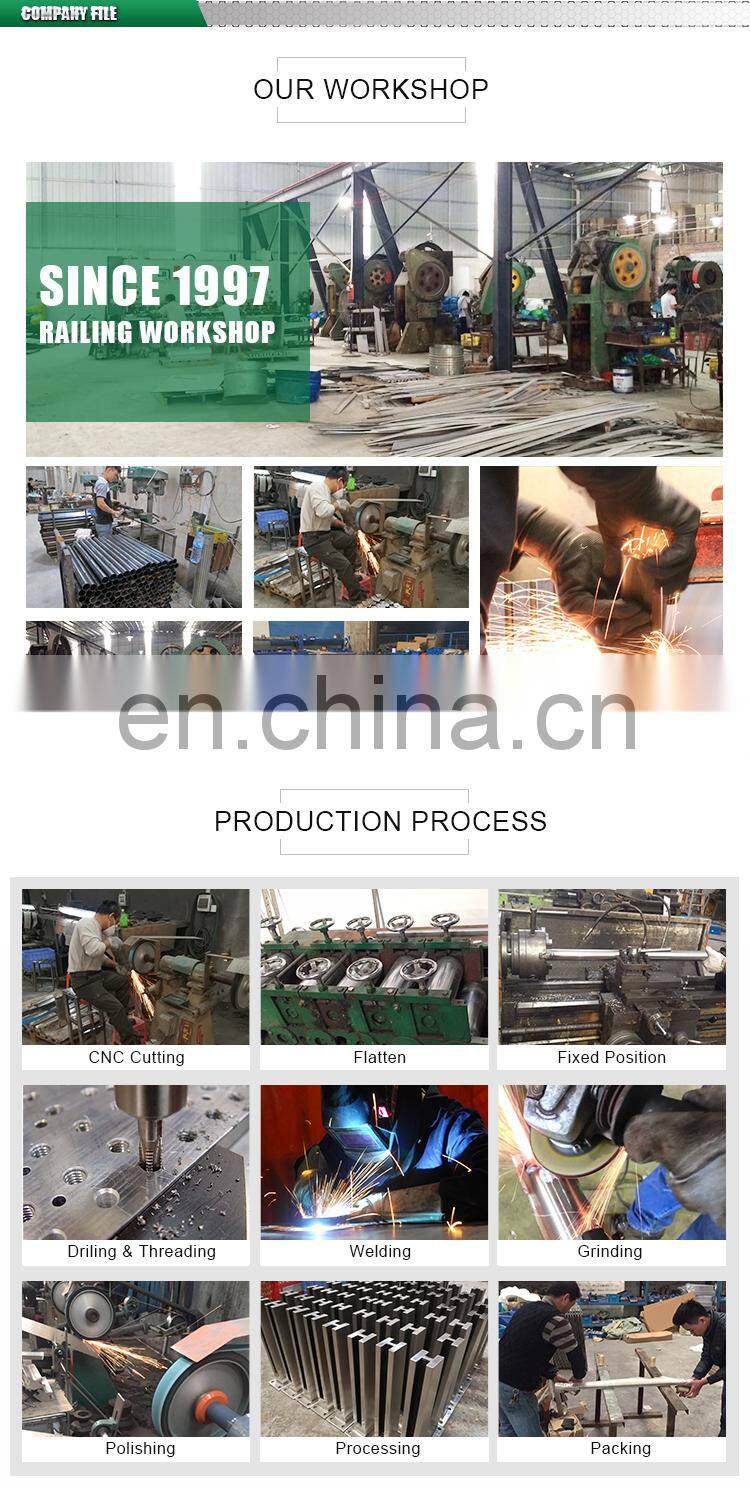 China Top 5 Glass Handrail Manufacturer Modern Design Stainless Steel Glass Railing Model Interior Stair Tempered Glass Railings