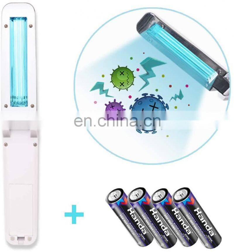 Portable handheld folding UV ultraviolet stone fluorescent tube sterilization lamp home travel handheld disinfection lamp