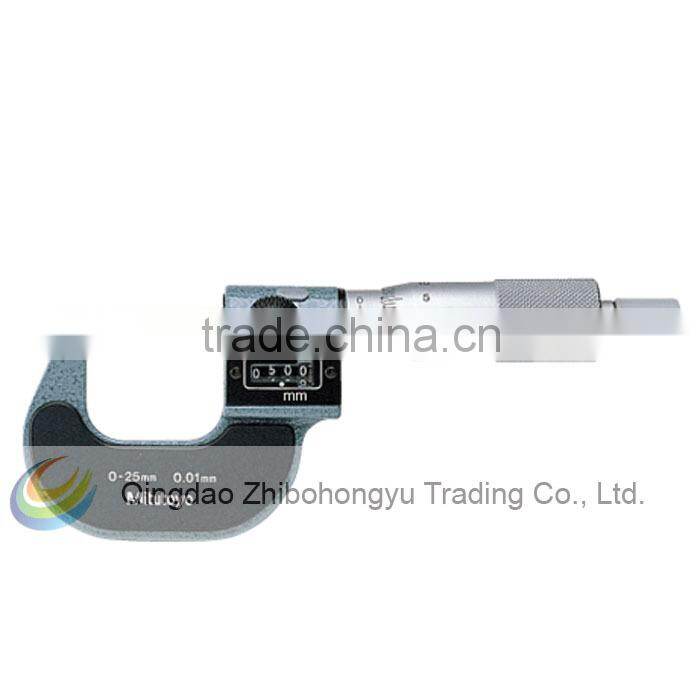 Mitutoyo 193-112 Digit Outside Micrometer, Ratchet Stop, 25-50mmx0.001
