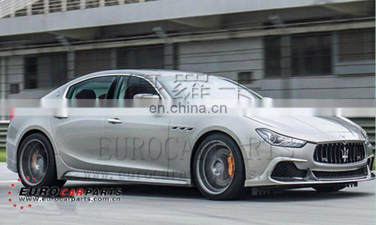 Masera Ghibli to ASPEC style body kit 2011y~ FRP and carbon fiber material front lip side skirts diffuser hood trunk spoiler