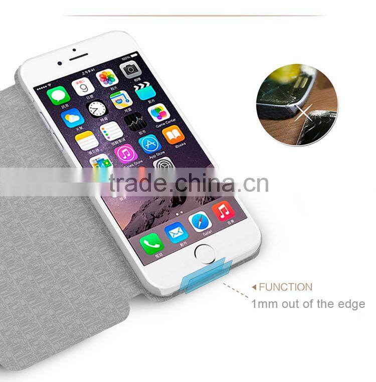 Flip Leather Case Cover for Apple I phone 6 Plus, i6 plus, 5.5 Inch Screen Smartphone