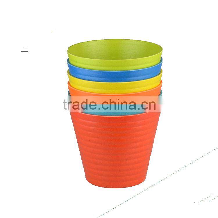Indoor Bamboo Fiber/plant fiber colors flower pot