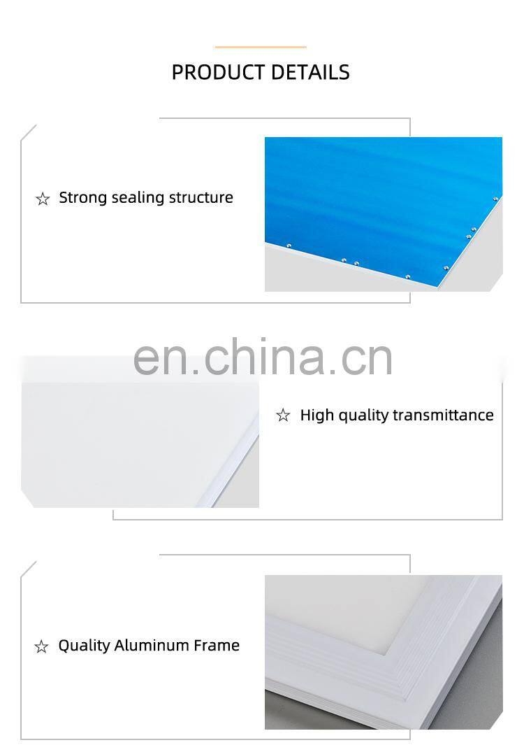 HUAYI High Performance Commercial Ceiling Square Rectangle Slim 24watt 36watt Recessed LED Panel Light
