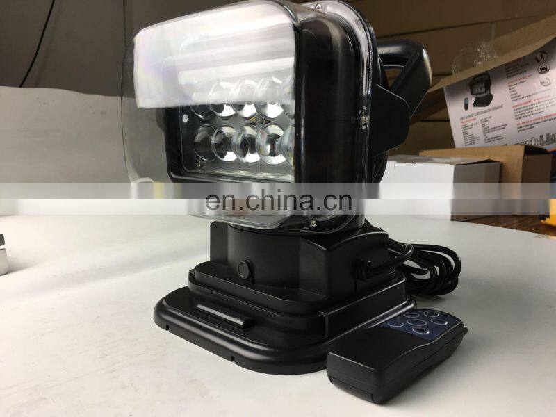 LED523 spot /8 plastic black white Led lighting 50W LED work light 50w 12V/24V DC IP68 led lamp wireless remote control white