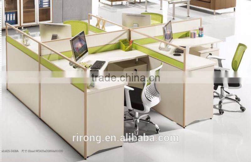 High end china brand wood office furniture partition table