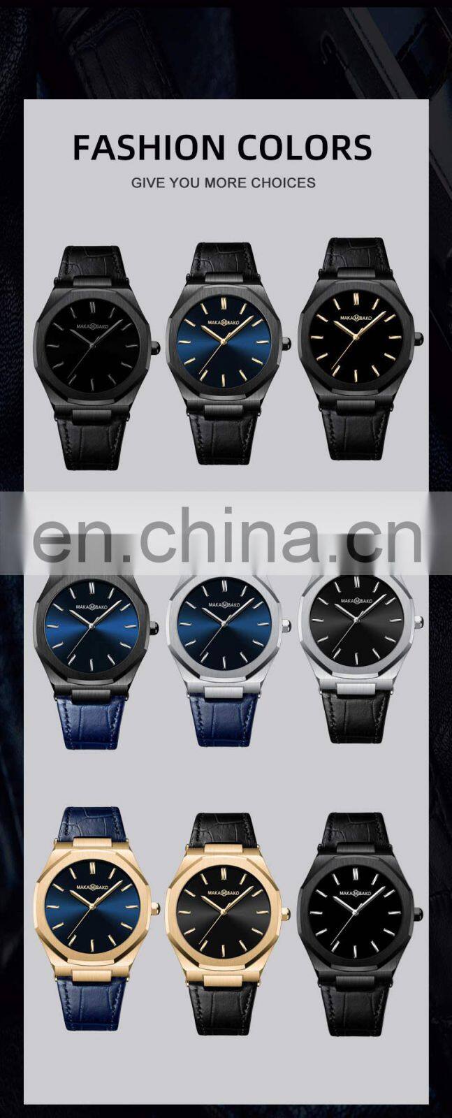 Hannah Martin 5015 Nice simple Quartz Watch Analog Water Resistant Stainless Steel Watches for Sale Men