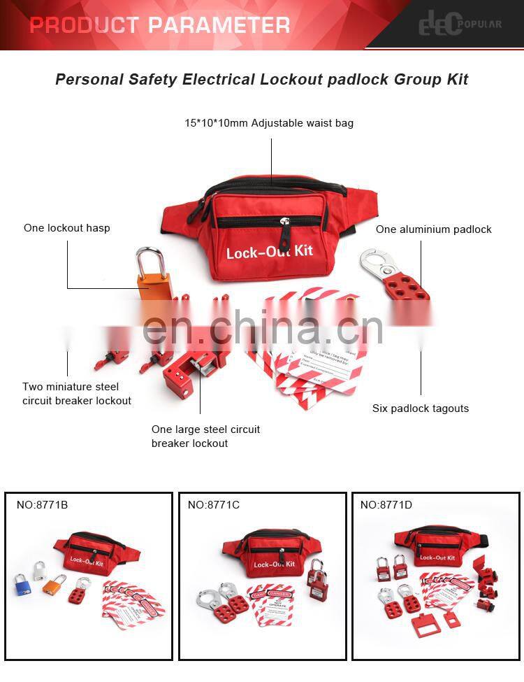 Industrial Personal Group Safety Portable Electrical Lockout Kit