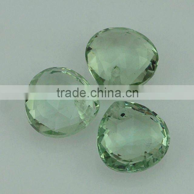 Pear Shape Calibrated Green Amethyst Briolette - Natural Precious & Semi Precious Gemstones