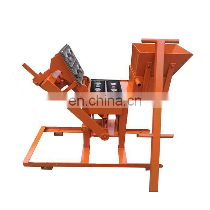 manual clay hydraulic press form concrete brick making machine/cement brick machine