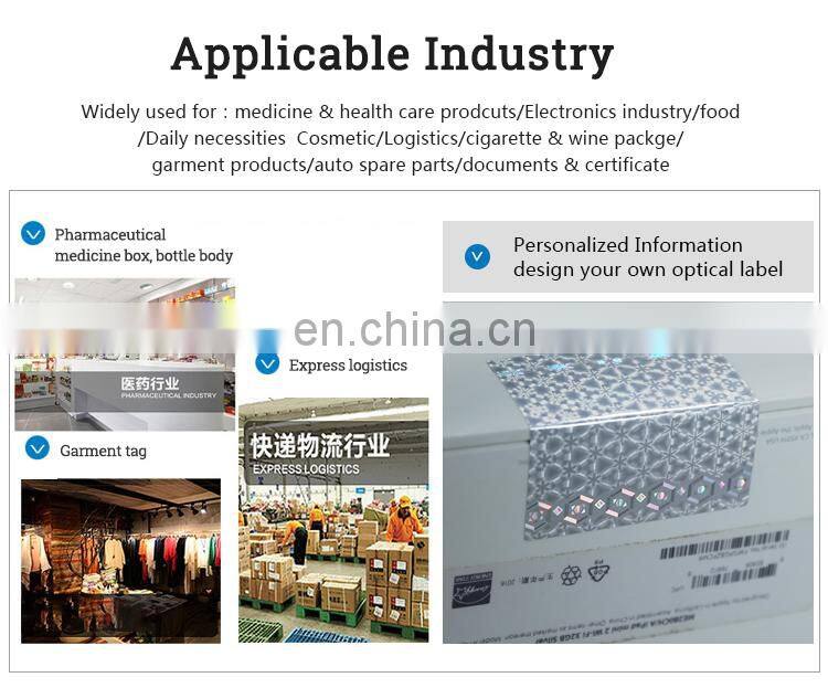 Printable Security Hologram Sticker in Roll