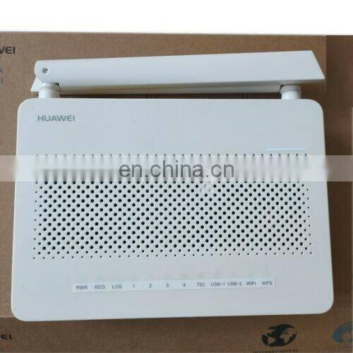 Hua Wei Modem Router HS8546V5 GPON ONT with 4GE Ports 2.4G 5G Dual-Band WiFi, 5DBI big antennas